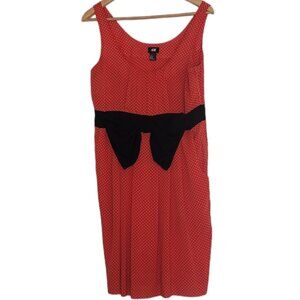H&M red and white polka dot dress